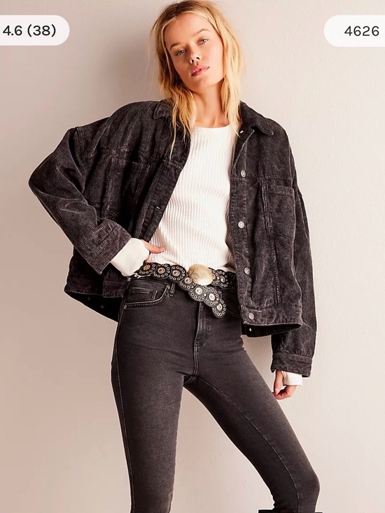Free People Jackets & Blazers - Free People Oversized Corduroy Utility Jacket Size Medium